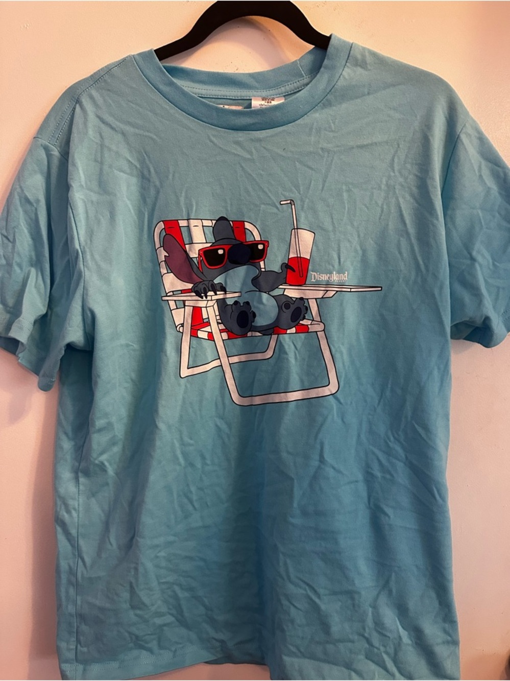 Disney Light Blue Stitch Lounge Graphic Tee